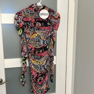Capsulle  Tye Dye Long Sleeve Dress Size M